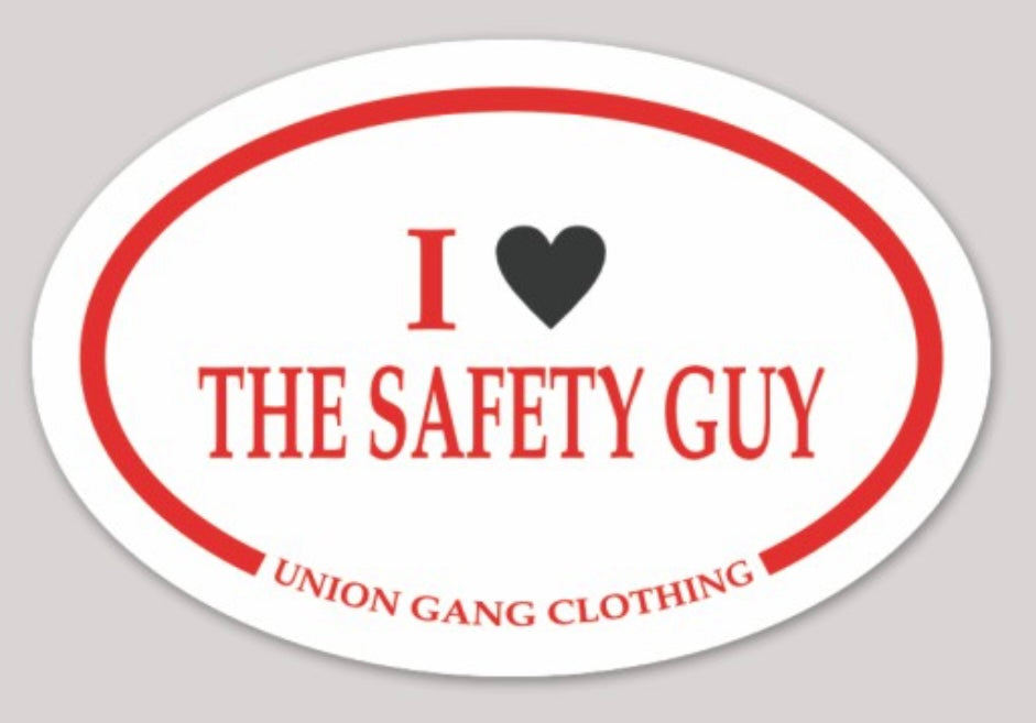 SAFETY GUY DECAL 2"
