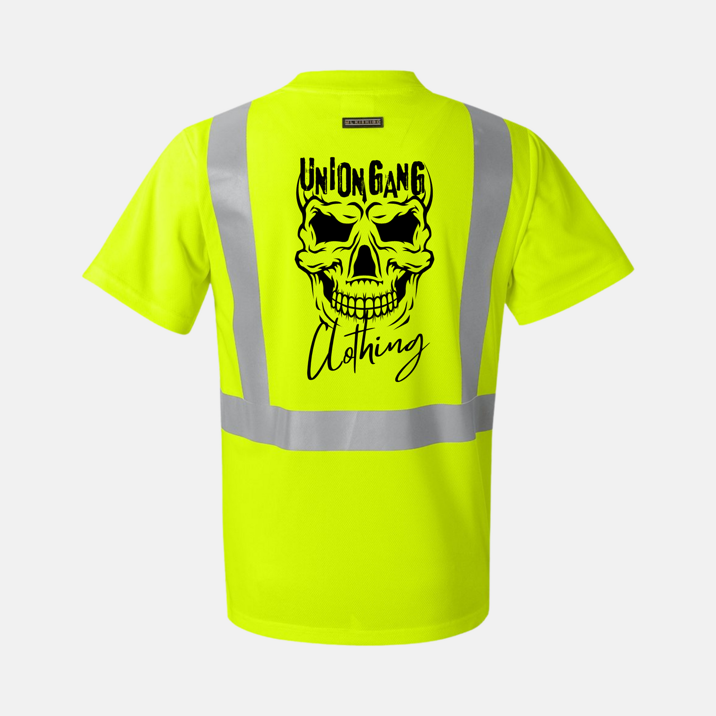 UNION GANG SKULL HI VIZ T-SHIRTS