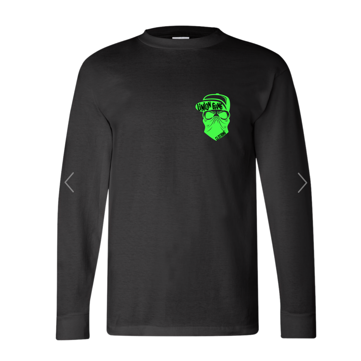 UNION GANG SNAP BACK HAT SKULL LOND SLEEVE T-SHIRT