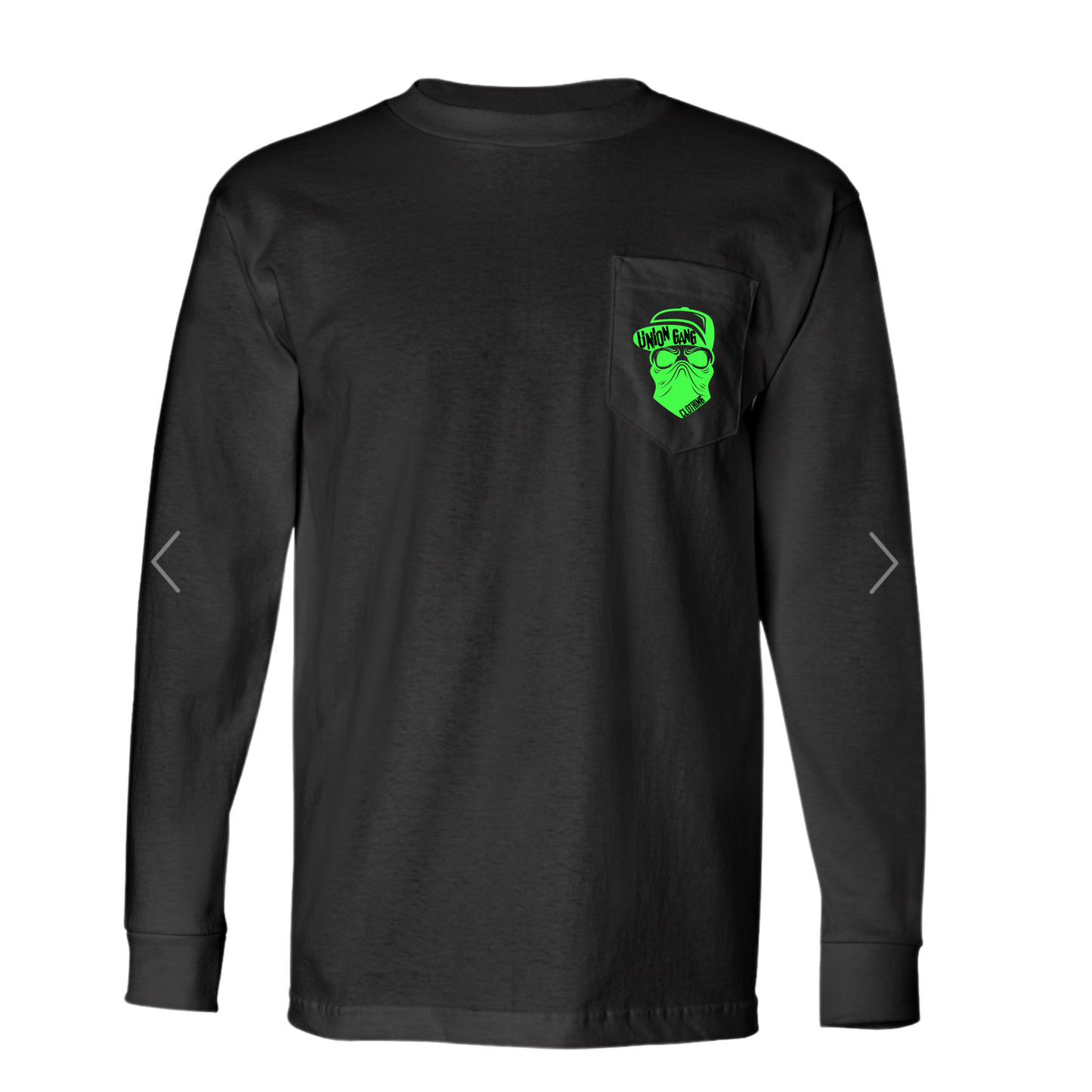 UNION GANG SNAP BACK HAT SKULL LONG SLEEVE T-SHIRT