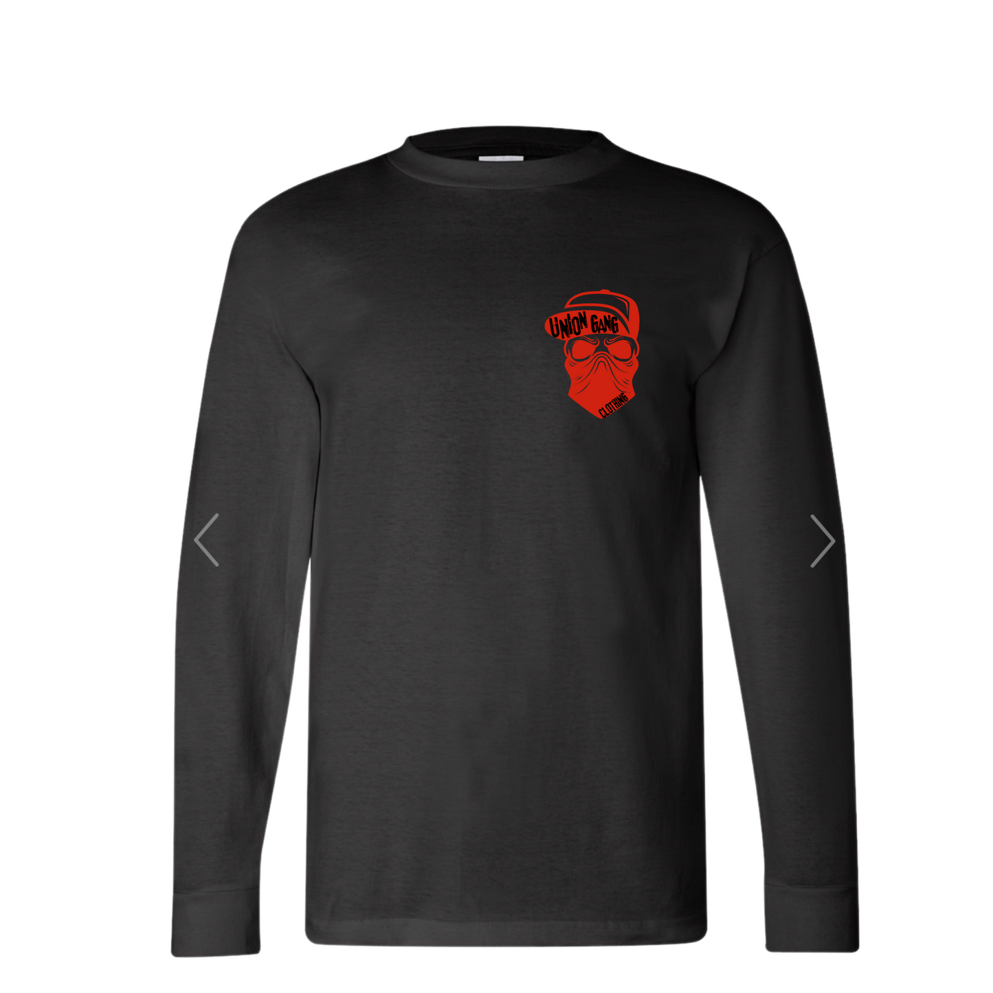 UNION GANG SNAP BACK HAT SKULL LOND SLEEVE T-SHIRT