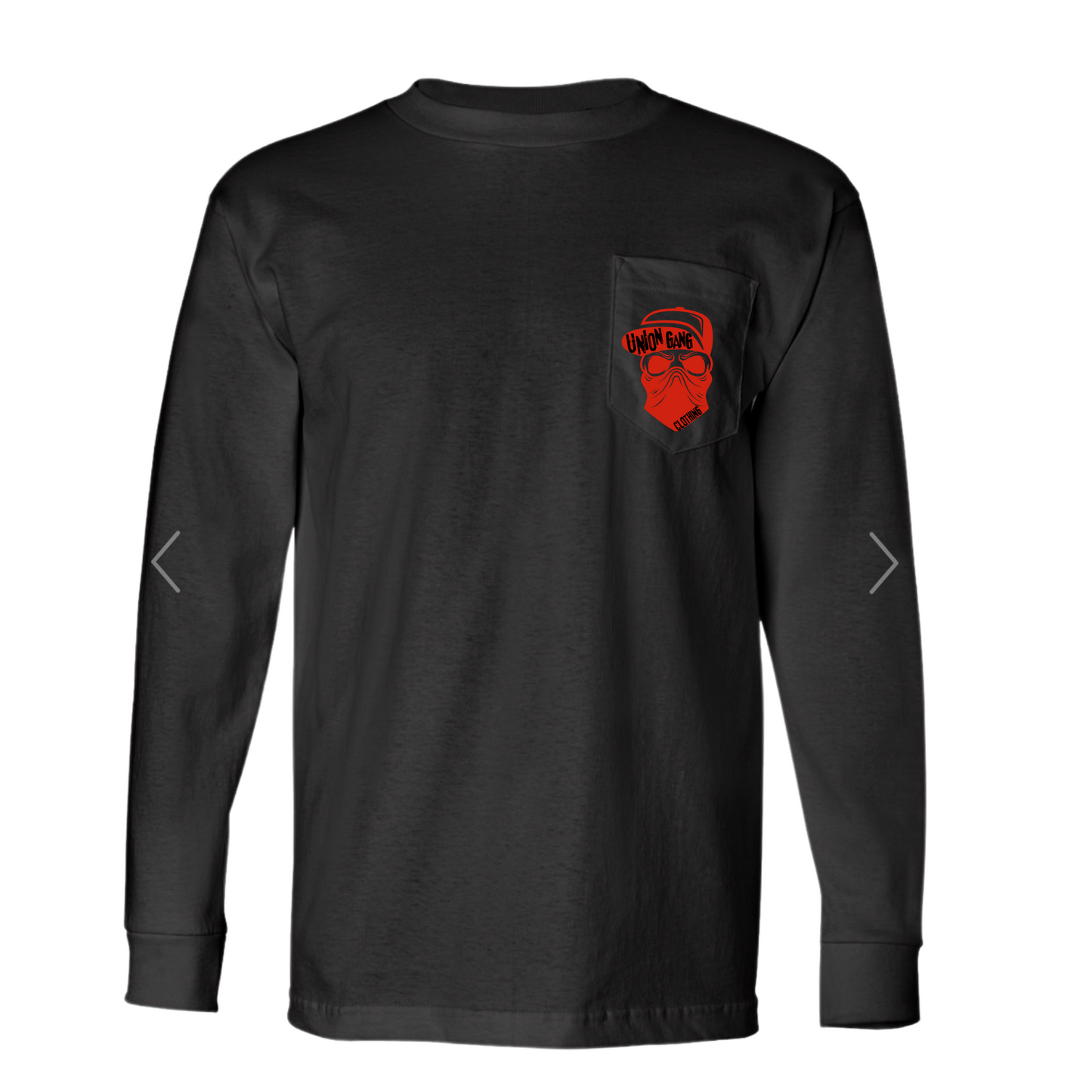 UNION GANG SNAP BACK HAT SKULL LONG SLEEVE T-SHIRT
