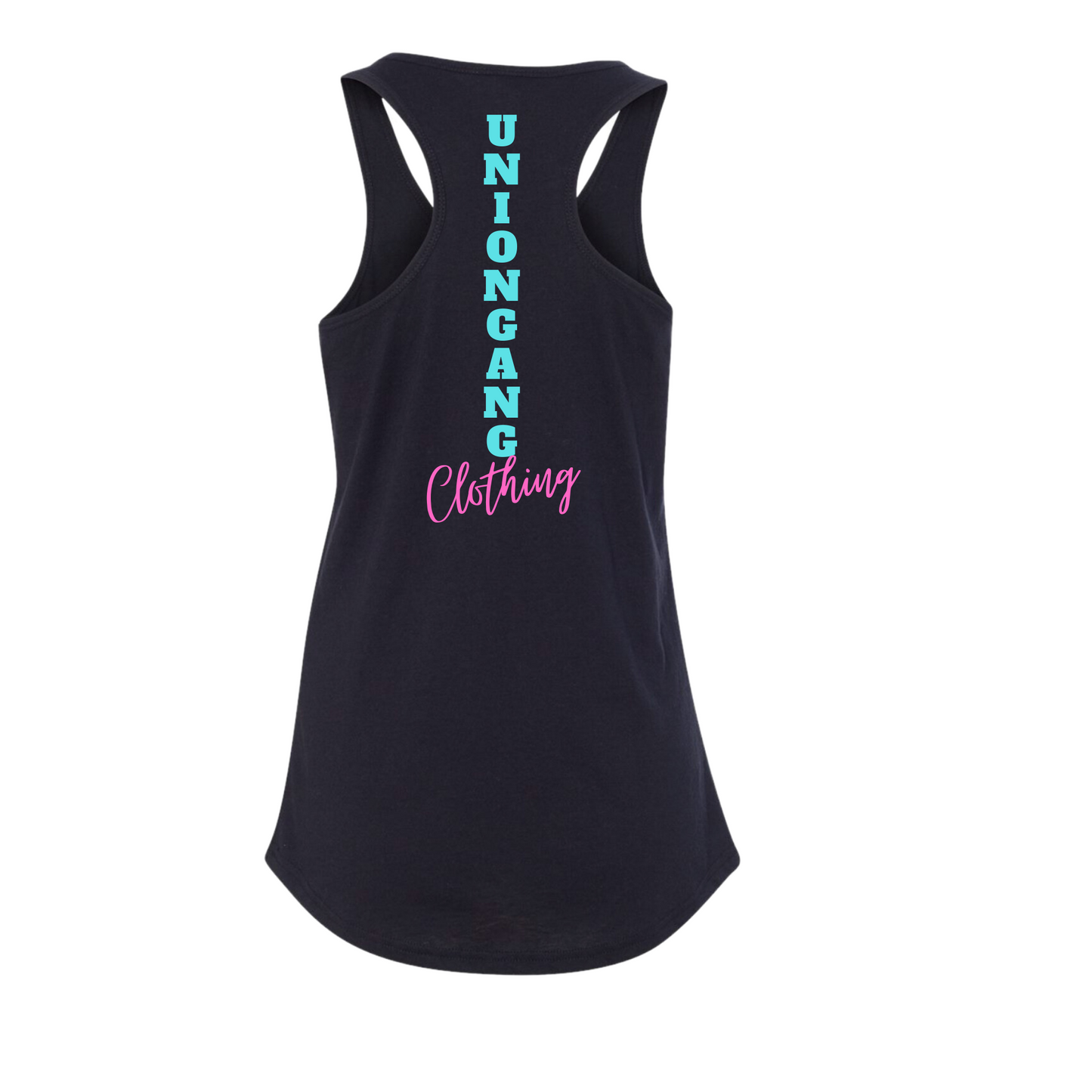 WOMENS UNION GANG RAZOR BACK TANK TOP