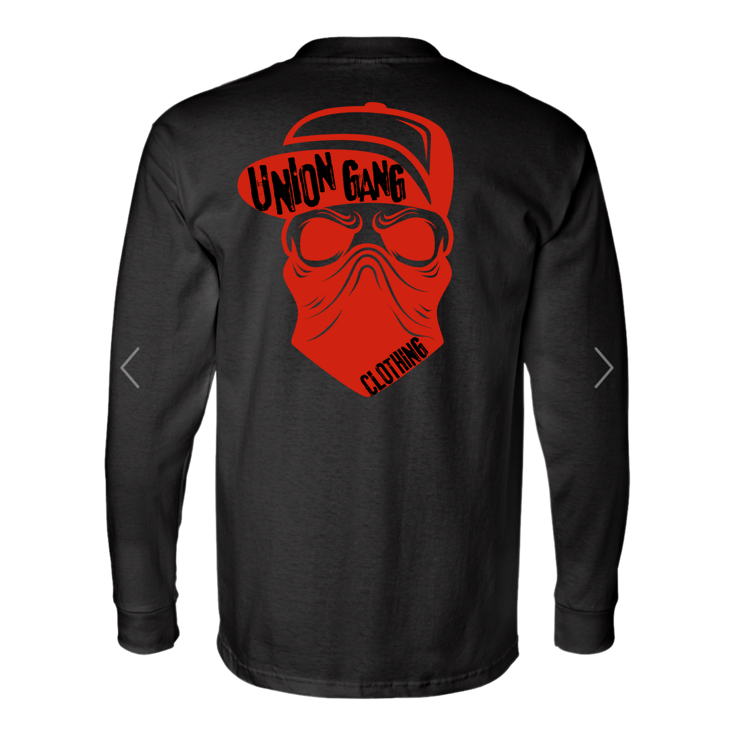 UNION GANG SNAP BACK HAT SKULL LONG SLEEVE T-SHIRT