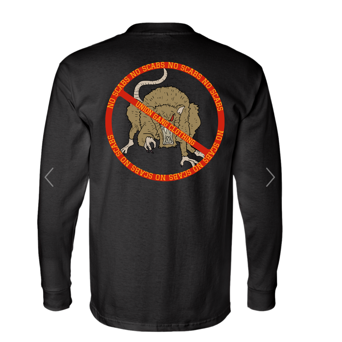 NO SCABS LONG SLEEVE POCKET T-SHIRT