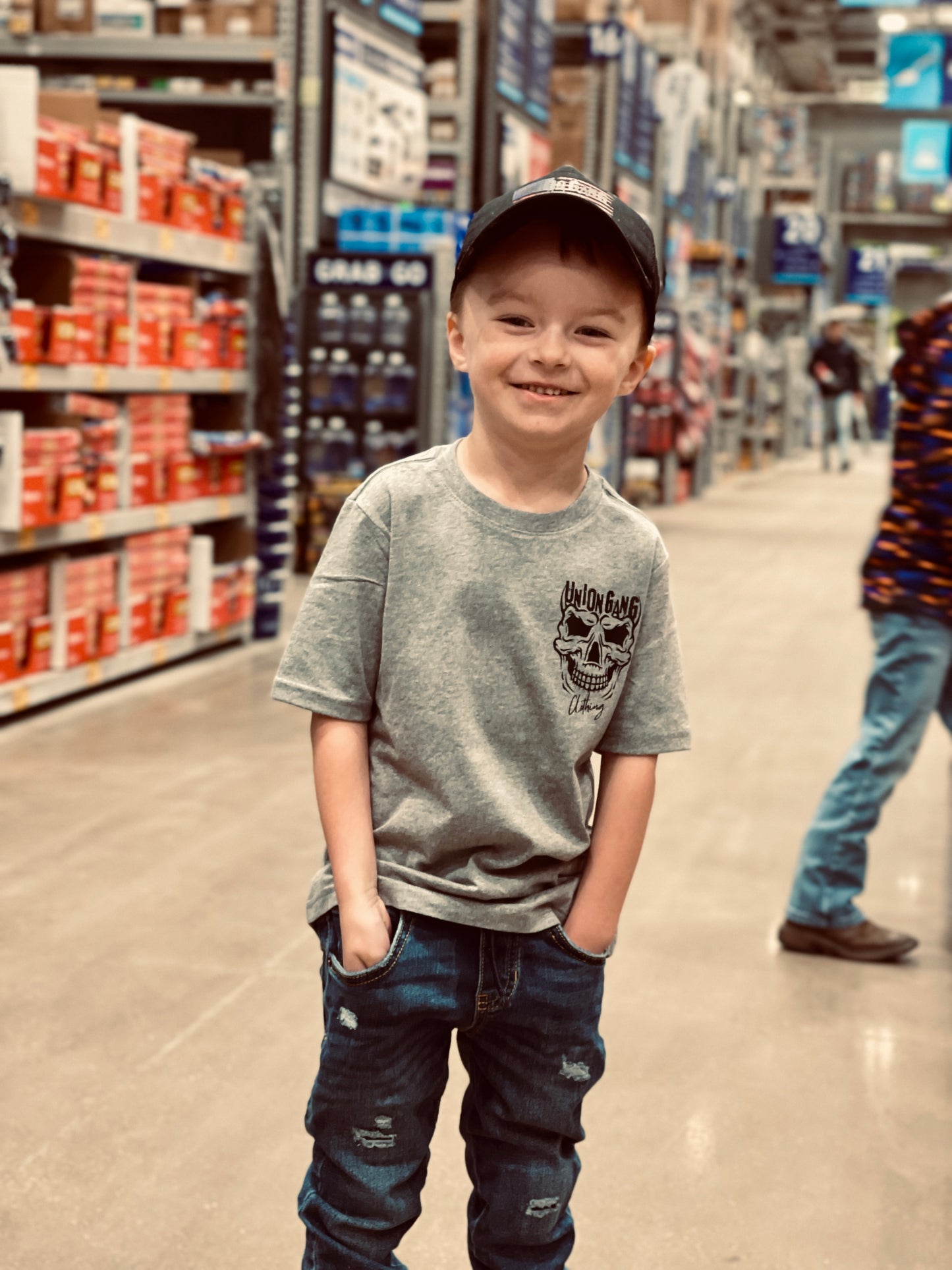 TODDLER/ YOUTH UNION GANG SKULL T-SHIRT
