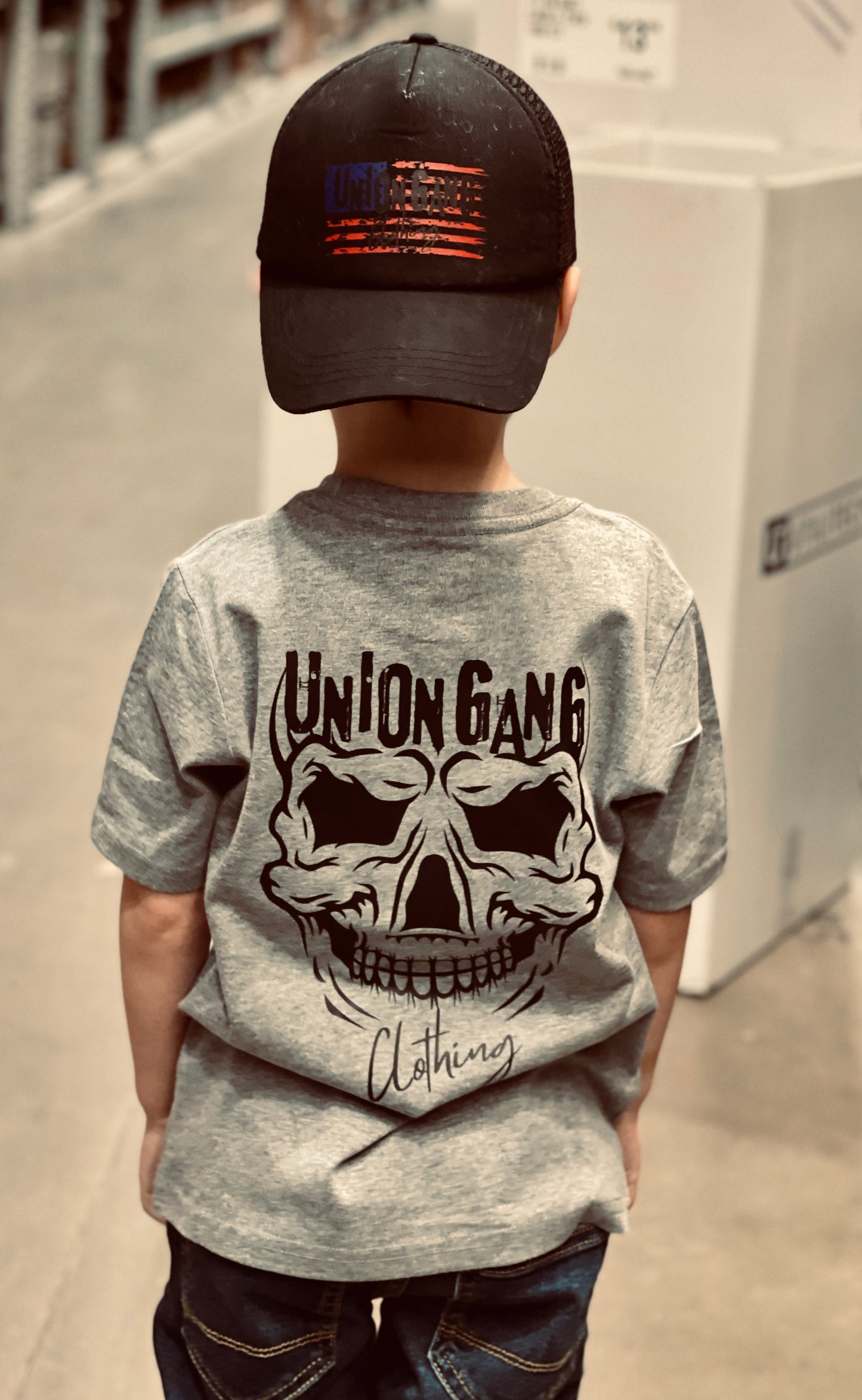 TODDLER/ YOUTH UNION GANG SKULL T-SHIRT