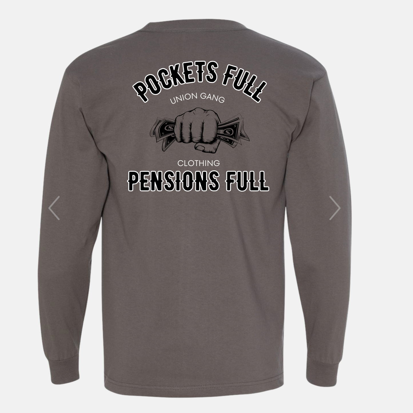 POCKETS FULL PENSIONS FULL LONG SLEEVE POCKET T-SHIRT