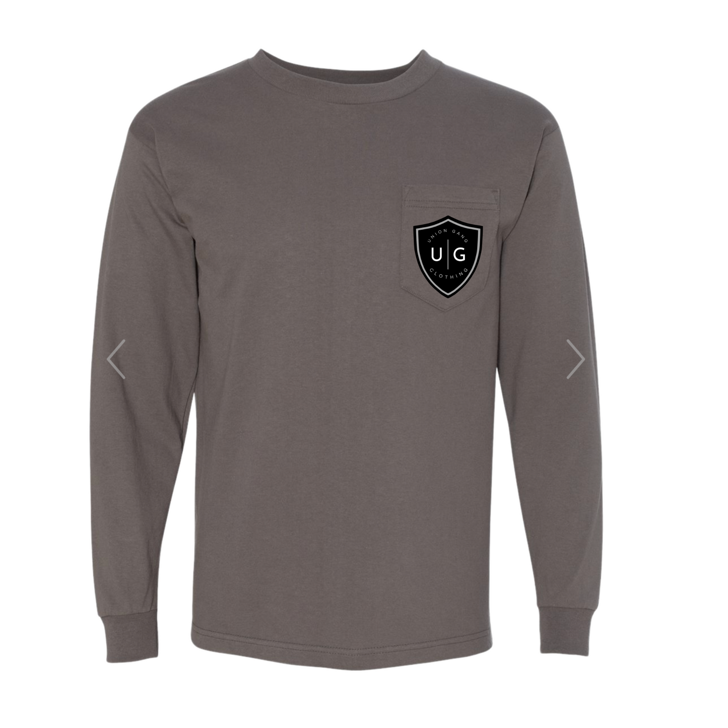 UNION GANG SHEILD LONG SLEEVE POCKET T-SHIRT