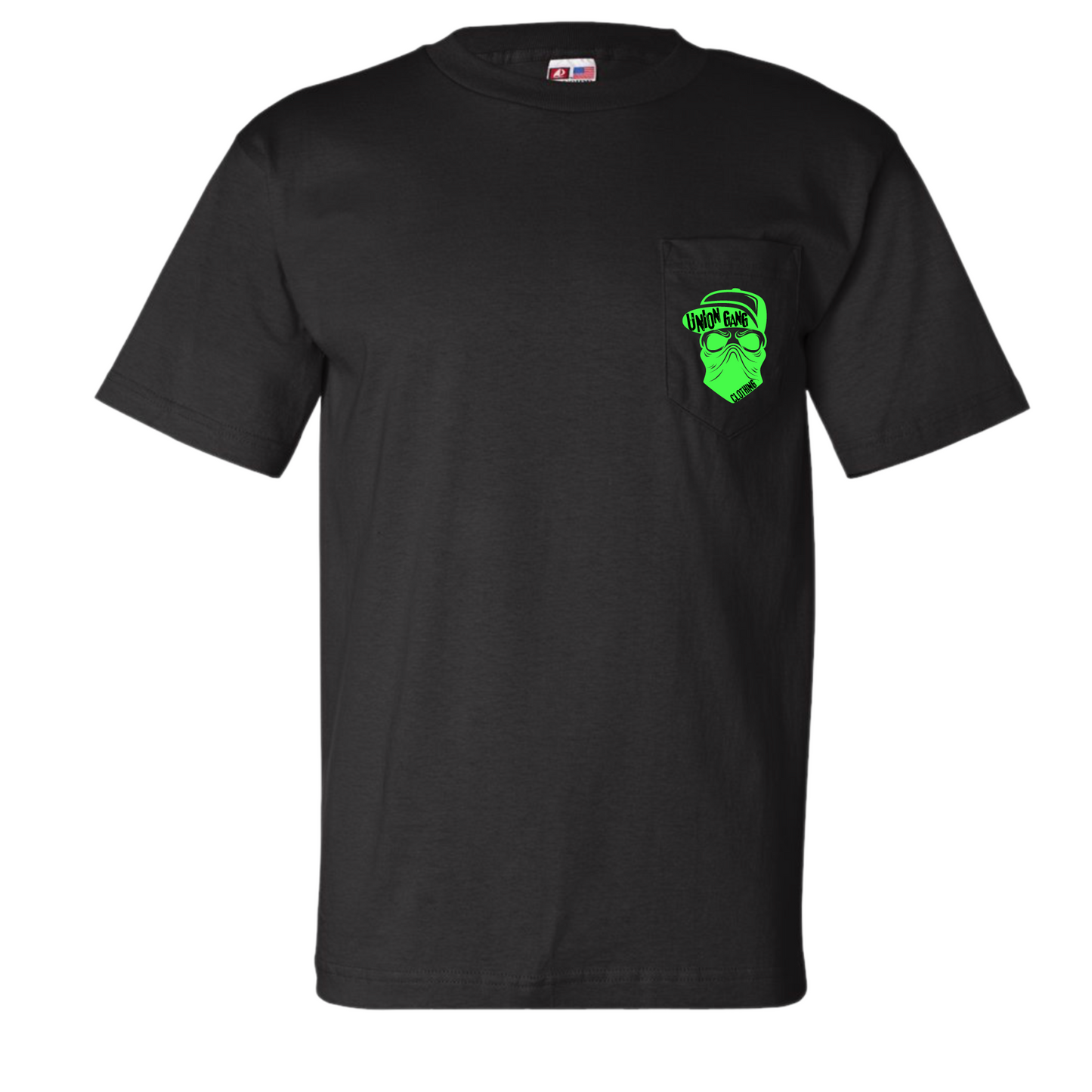 UNION GANG SNAP BACK HAT SKULL POCKET T-SHIRT