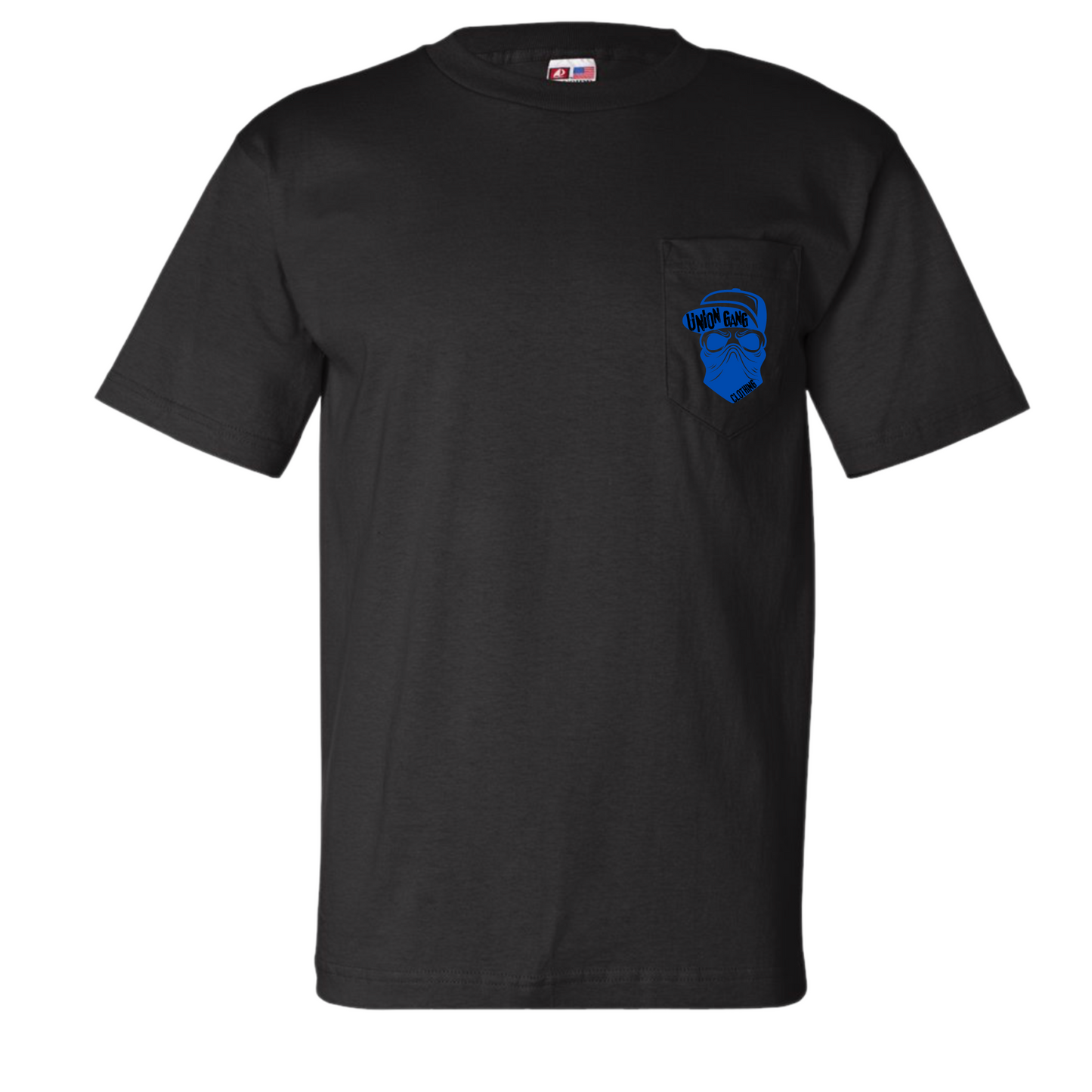 UNION GANG SNAP BACK HAT SKULL POCKET T-SHIRT