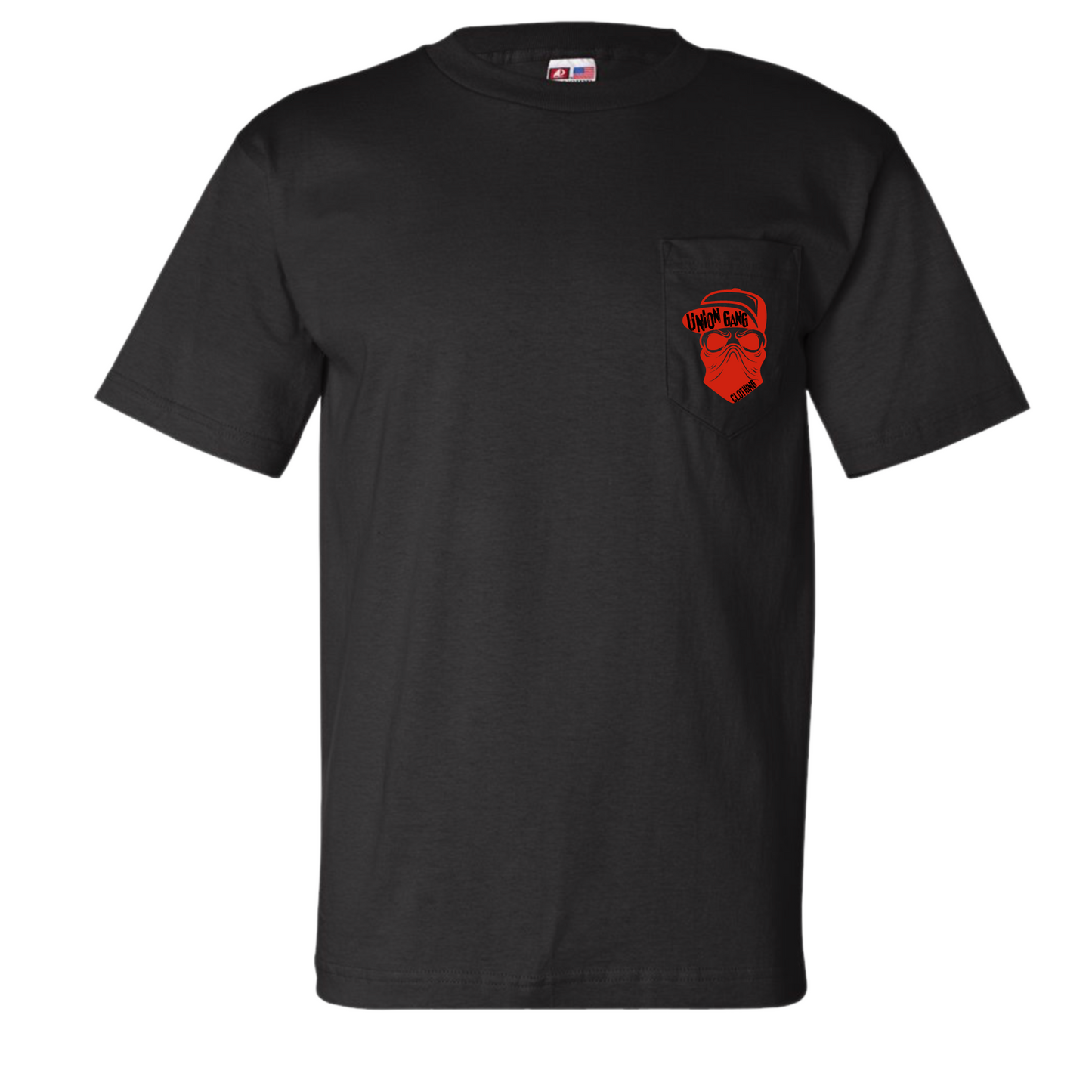 UNION GANG SNAP BACK HAT SKULL POCKET T-SHIRT