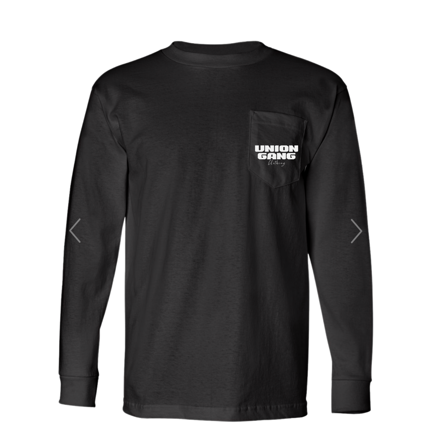 UNION GANG SKULL LONG SLEEVE POCKET T-SHIRT