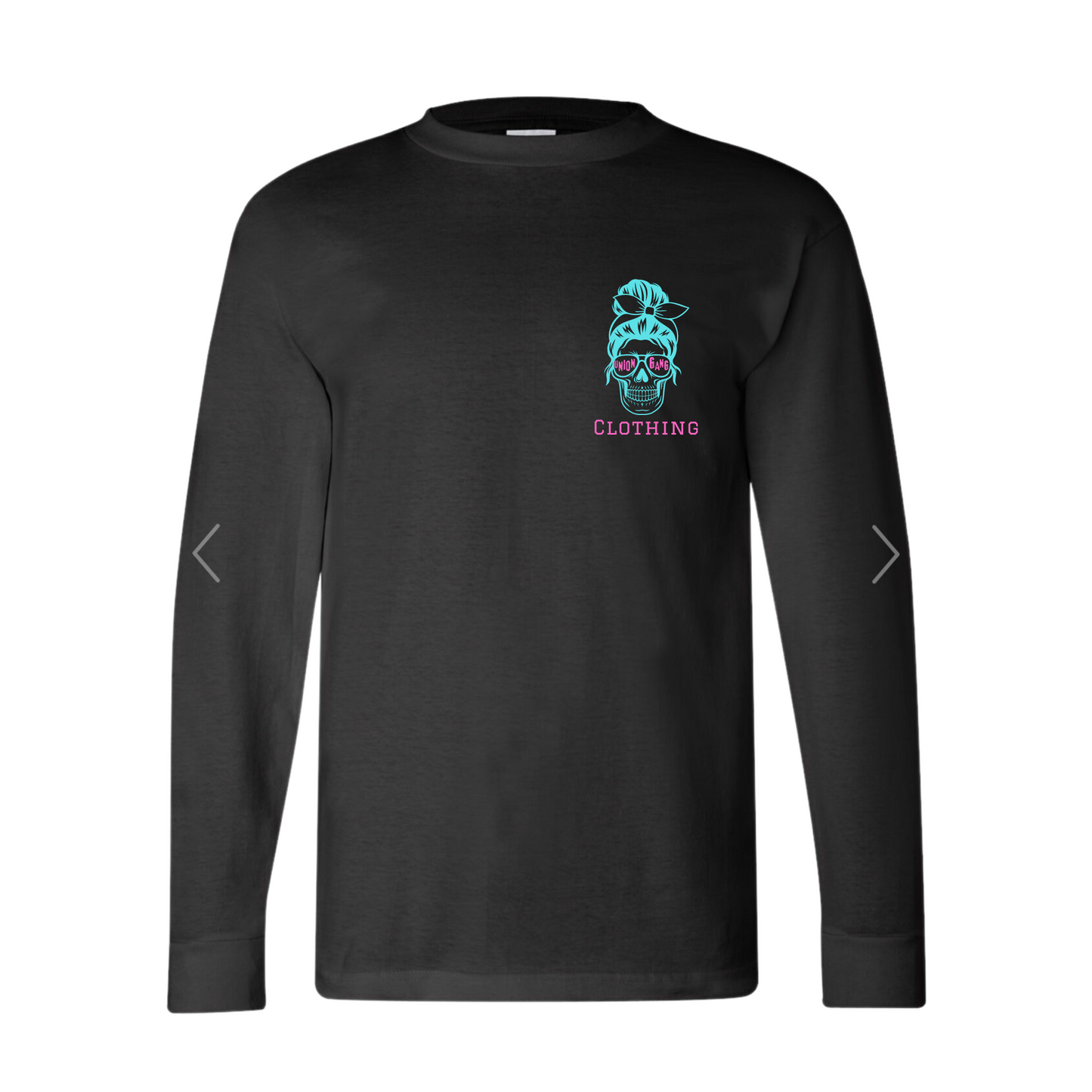 WOMENS UNION GANG SKULL LONG SLEEVE T-SHIRT