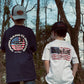 TODDLER YOUTH RED WHITE BLUE SKULL