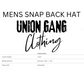 MENS UNION GNAG SHIELD SNAP BACK HAT
