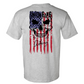 UNION GANG RED WHITE AND BLUE SKULL T-SHIRT