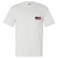 UG AMERICAN FLAG SKULL POCKET T-SHIRT