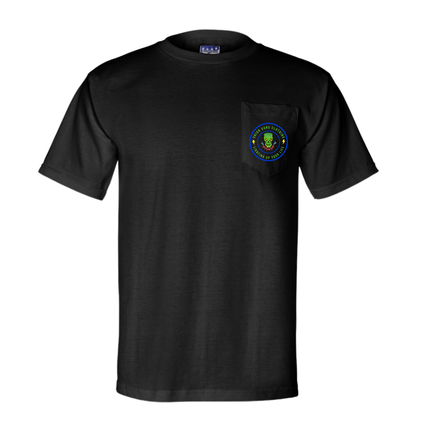 UNION GANG LIGHTING UP YOUR LIFE POCKET T-SHIRT